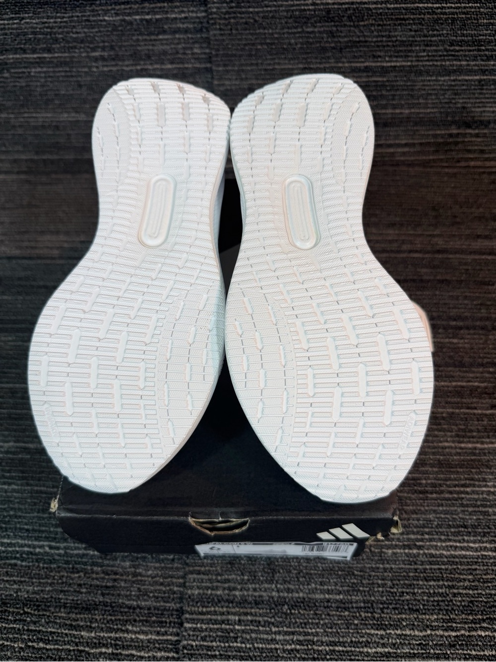 adidas Women's RunFalcon 5 All White Running Sneakers - Picture 6 of 7